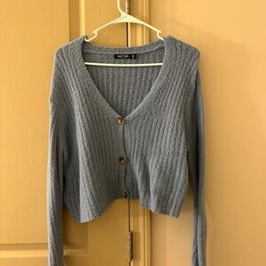 Blue cardigan